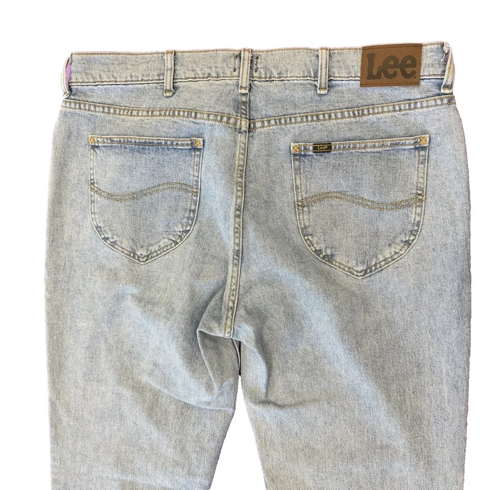 Lee Regular Fit Straight Leg Mens Jeans Blue Wash Size 38x32 RN 130273‎ Blemish